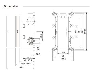Душевой комплект Timo Petruma SX-5019/17SM с термостатом золото матовое